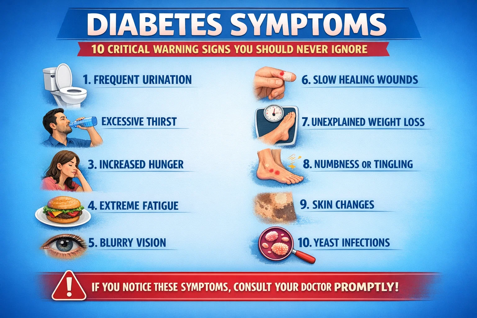 Diabetes Symptoms 10 Critical Warning Signs You Should Never Ignore